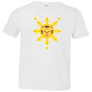 Kids  Yellow Sun Tiger Toddler Jersey T-Shirt