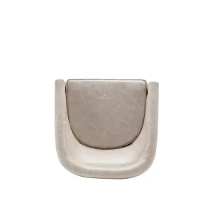 Kiersten 28.7" Wide Vegan Leather Swivel Barrel Chair Sand & Stable™ Leather Type: Distressed Cream Faux Leather