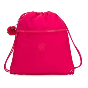 Kipling-Supertaboo-Medium Drawstring Swim Bag -True Pink-09487-09F
