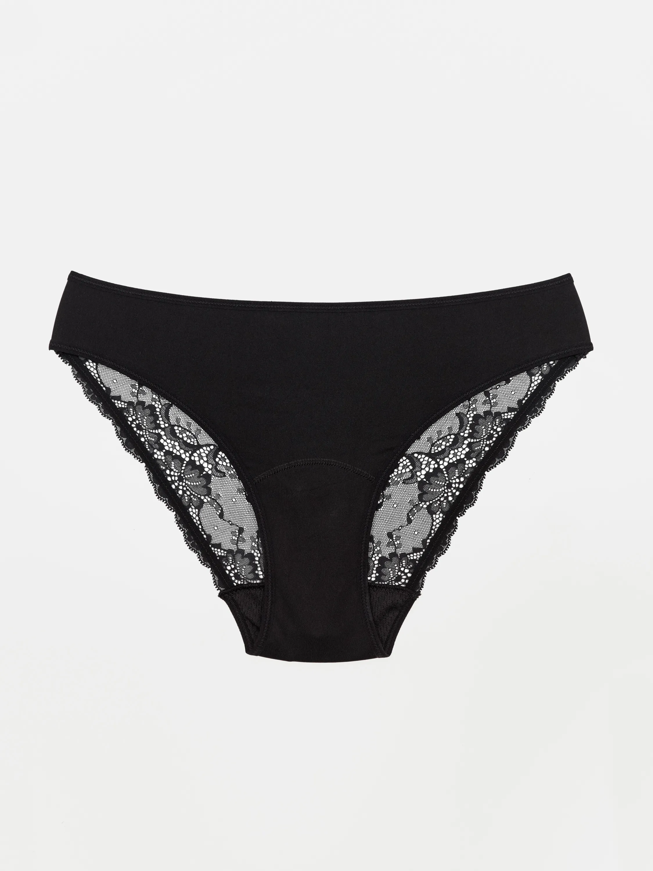 Krajka Brief - Recyklovaný nylon - Černá