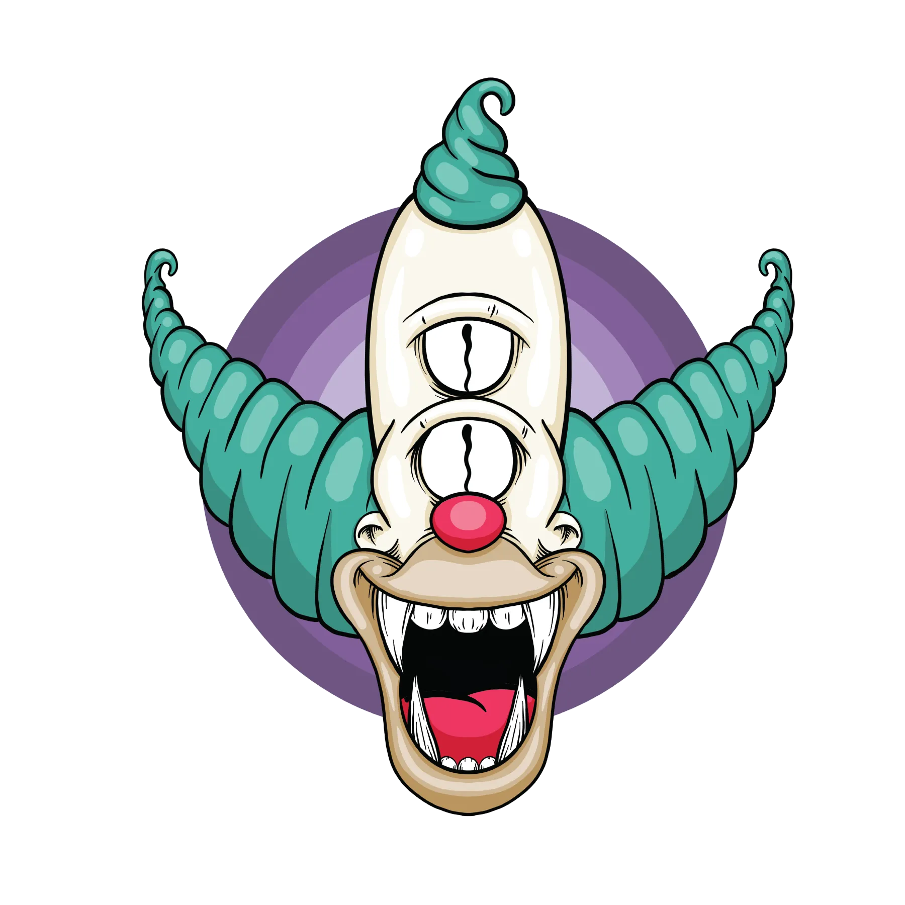 Krusty the Clown 4" Sticker