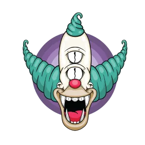 Krusty the Clown 4" Sticker