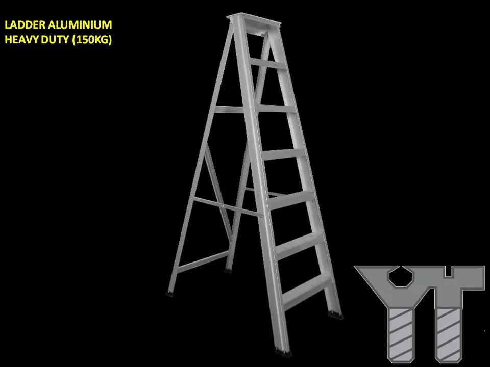 LADDER ALUMINIUM HEAVY DUTY 5 STEPS (150KG)
