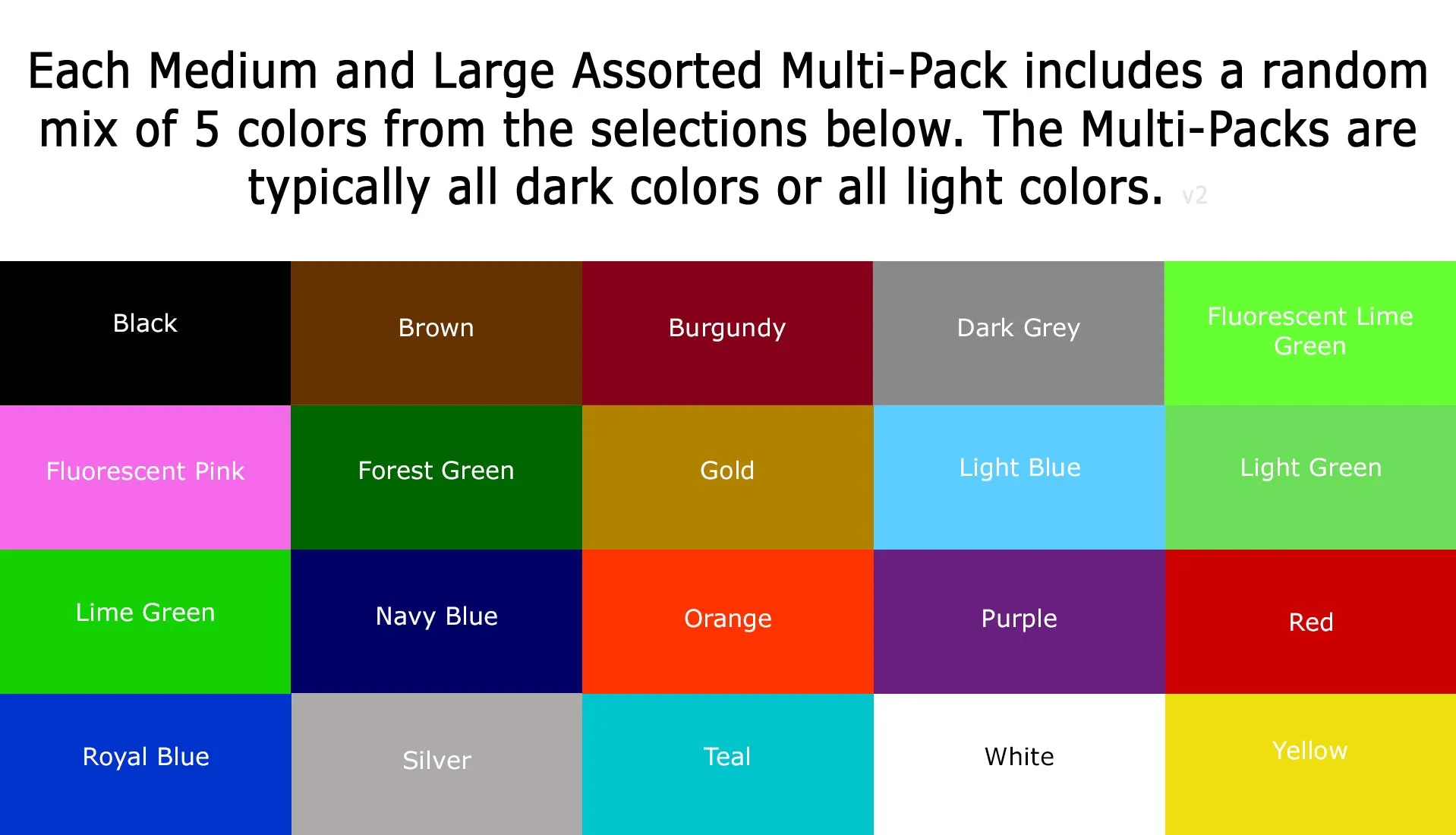 Large Laundry Bags Assorted Colors (5 Pack)