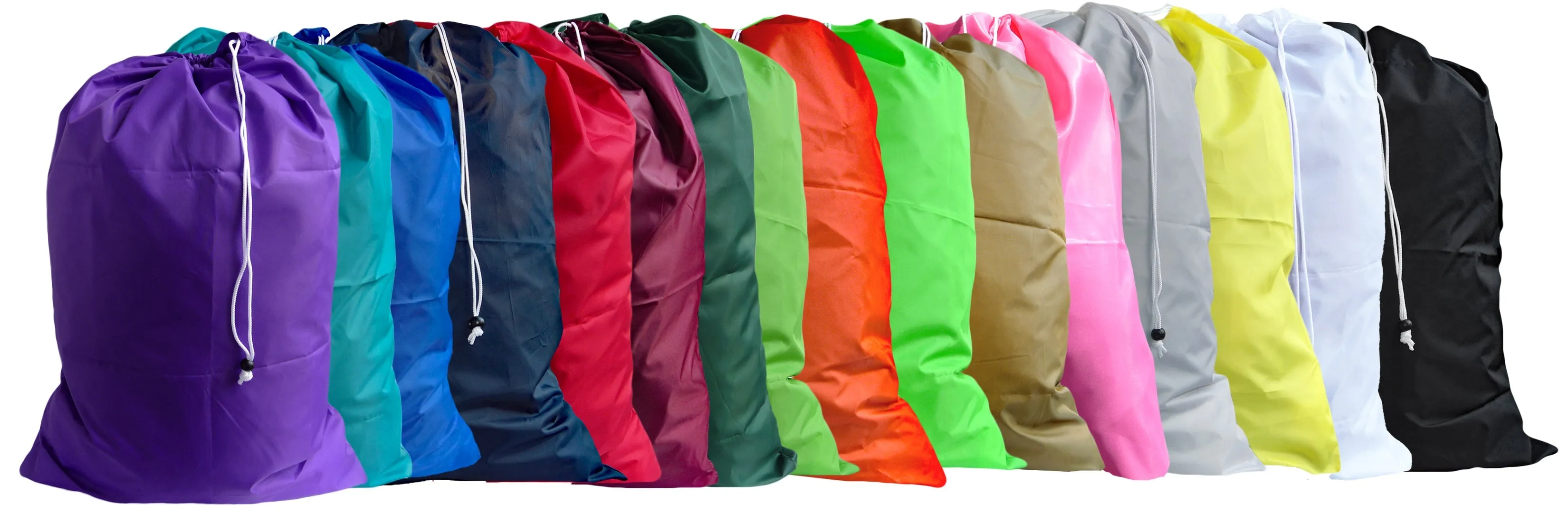Large Laundry Bags Assorted Colors (5 Pack)
