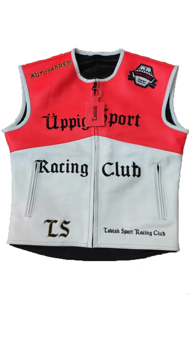 Lavish "üppig" Sport Racing Company Leather Vest