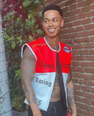 Lavish "üppig" Sport Racing Company Leather Vest