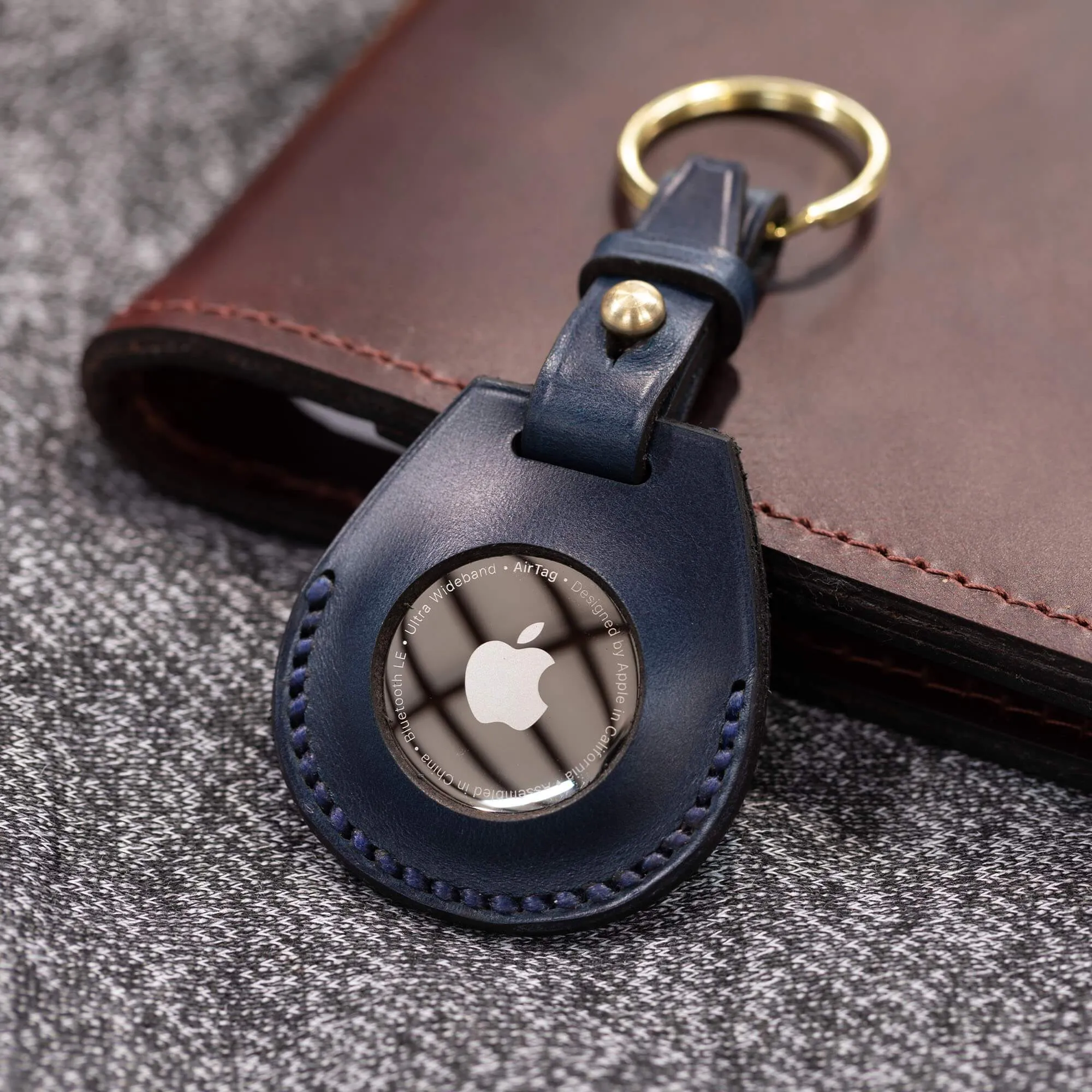 Leather Apple Air Tag Holder by Lifetime Leather Co