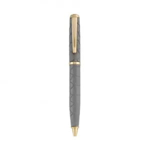 LEATHER BALL PEN - GI - FULL WRAP SLATE PYTHON