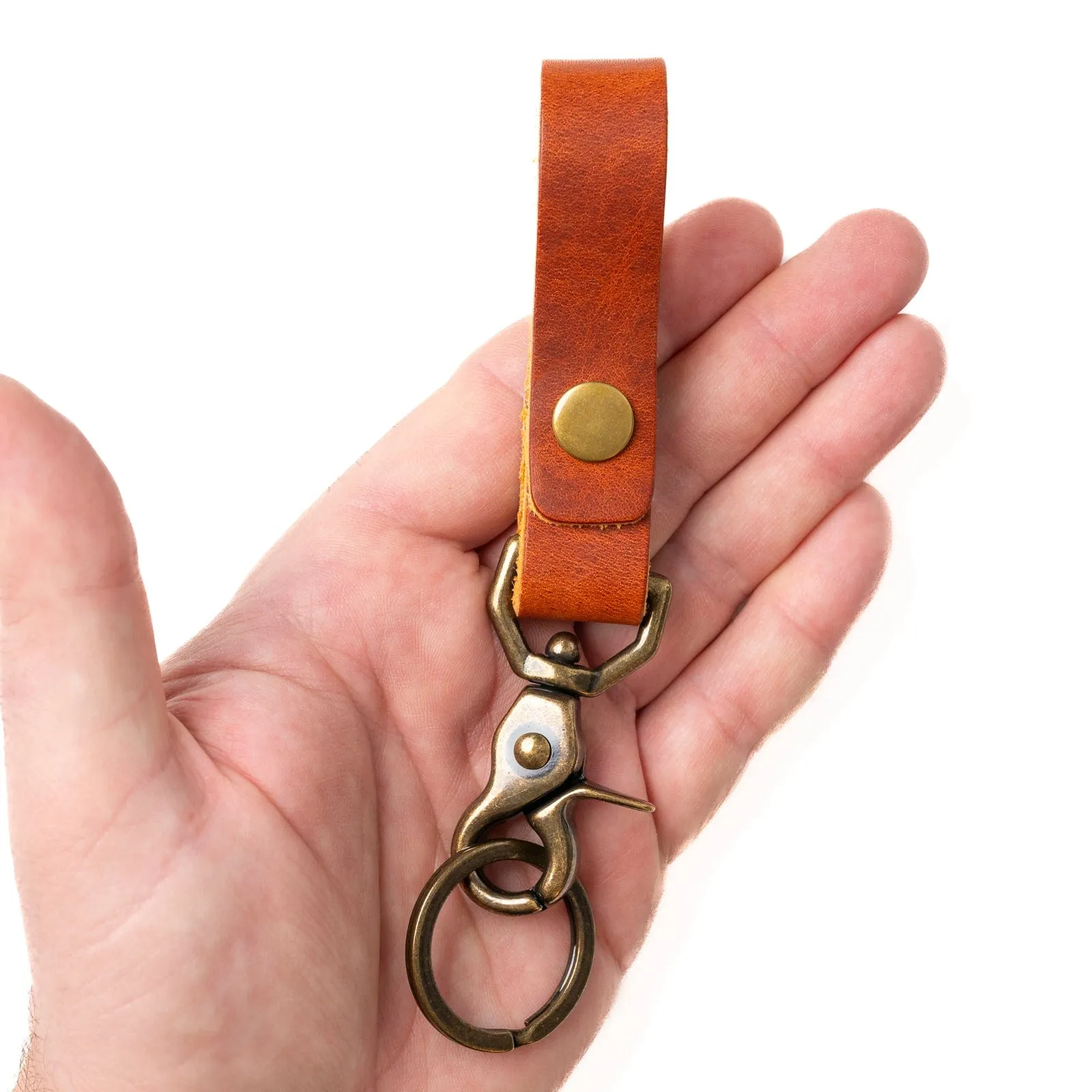 Leather Belt Loop Keychain