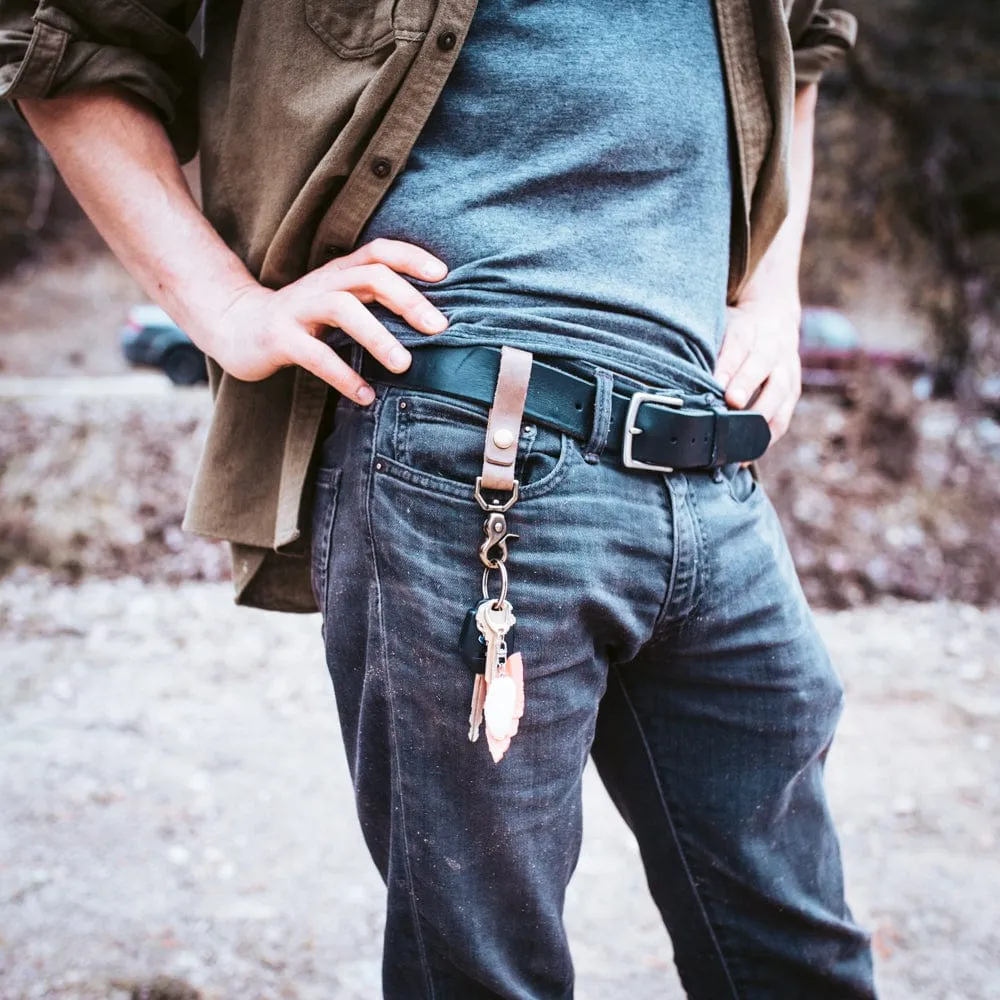 Leather Belt Loop Keychain