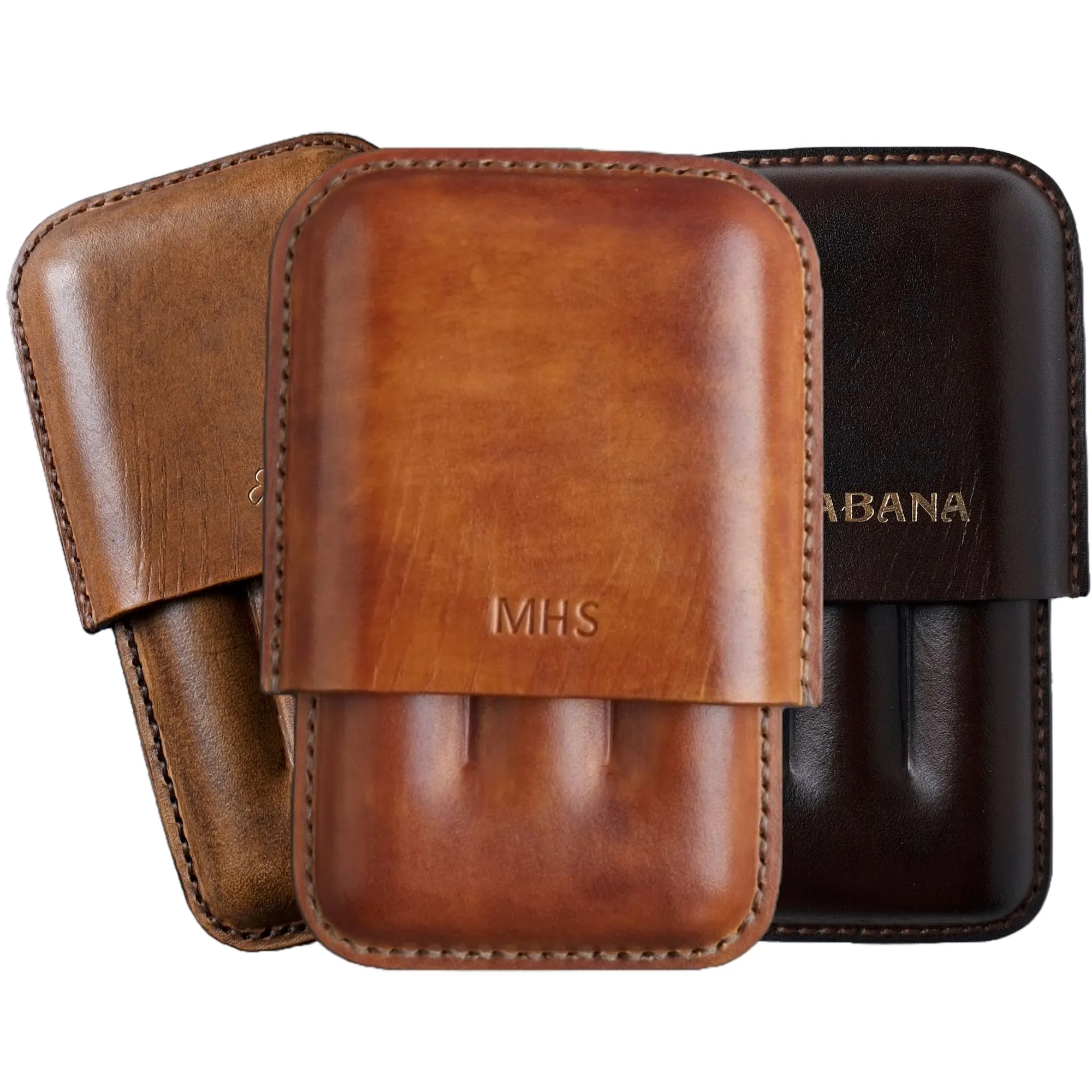 LEATHER CIGAR CASE / TAN