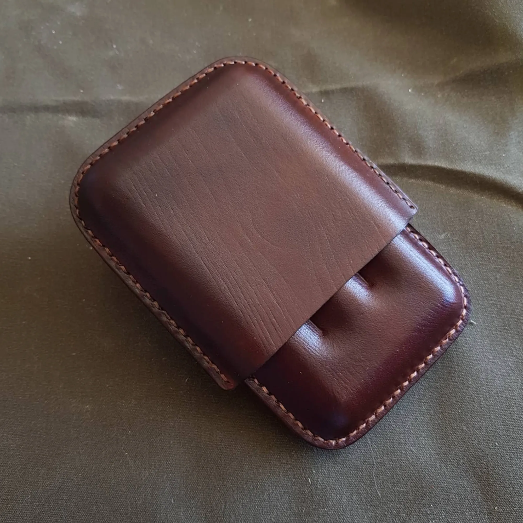 LEATHER CIGAR CASE / TAN