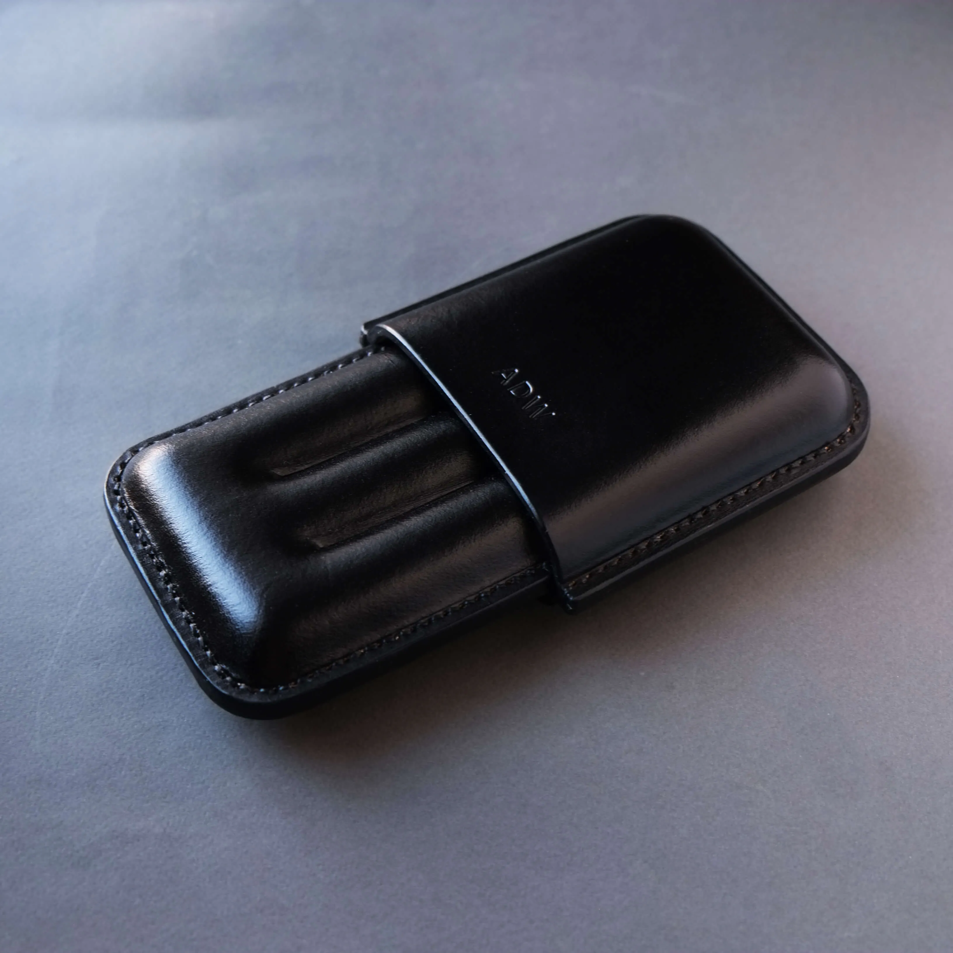 LEATHER CIGAR CASE / TAN