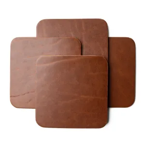 Leather Coasters 4 Pack - Square Blank