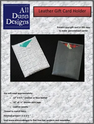 Leather Gift Card Holder