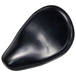 Leather Motorcycle Solo Seat - Black