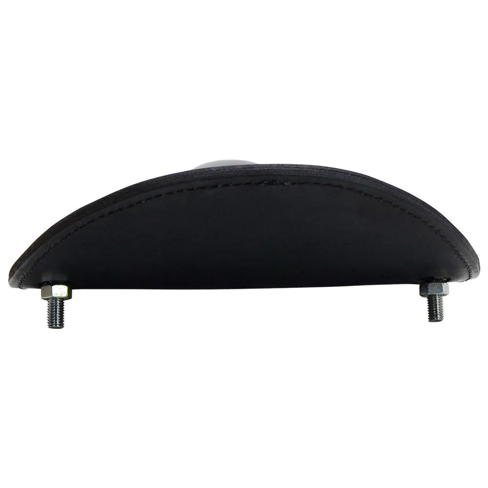 Leather Motorcycle Solo Seat - Black
