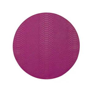 Leather Round Placemats - Set of 2