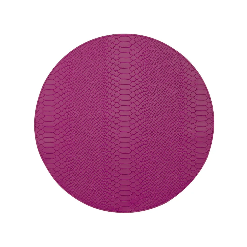 Leather Round Placemats - Set of 2