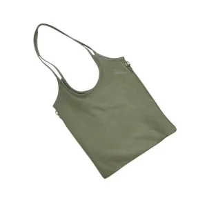 Leather Shoulder Bag with Crossbody Strap