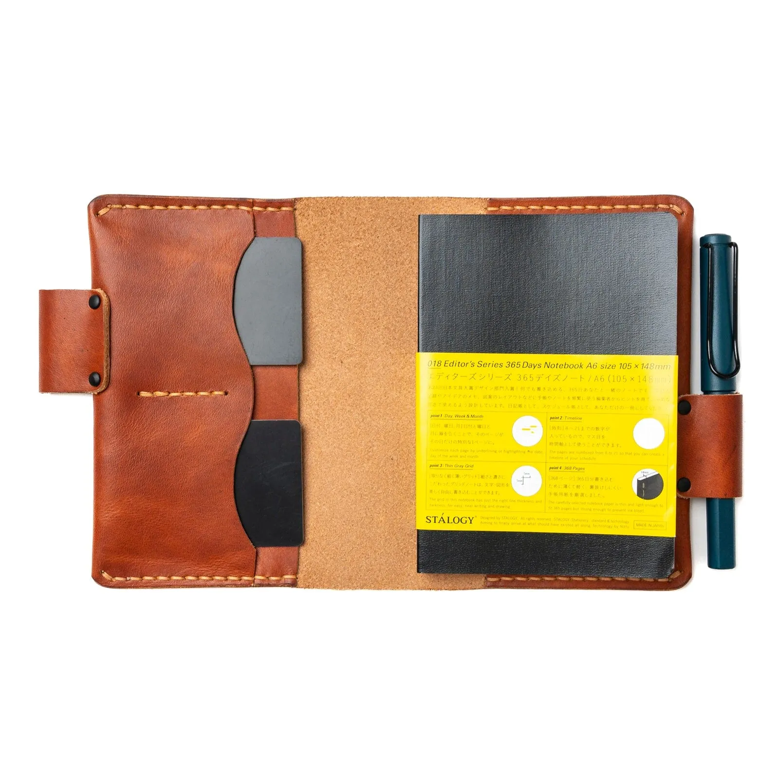 Leather Stalogy 365 Days A6 Notebook Cover