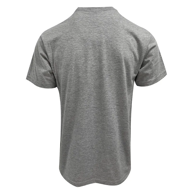 Left Chest Embroidered Cotton T-Shirt