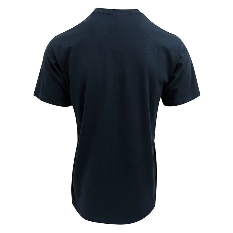 Left Chest Embroidered Cotton T-Shirt