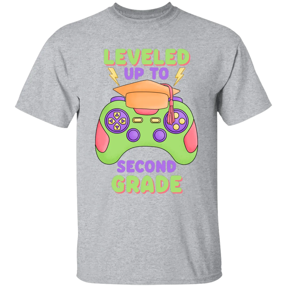 Level Up To Second Grade Youth Cotton T-Shirt