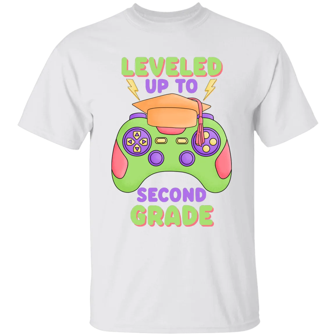 Level Up To Second Grade Youth Cotton T-Shirt