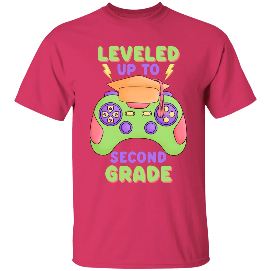 Level Up To Second Grade Youth Cotton T-Shirt