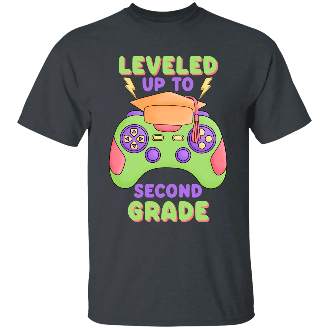 Level Up To Second Grade Youth Cotton T-Shirt