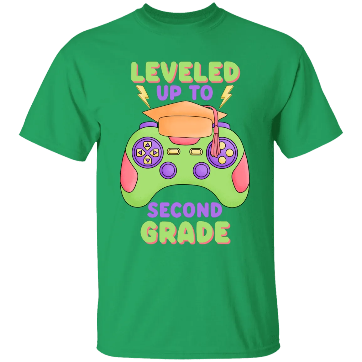 Level Up To Second Grade Youth Cotton T-Shirt