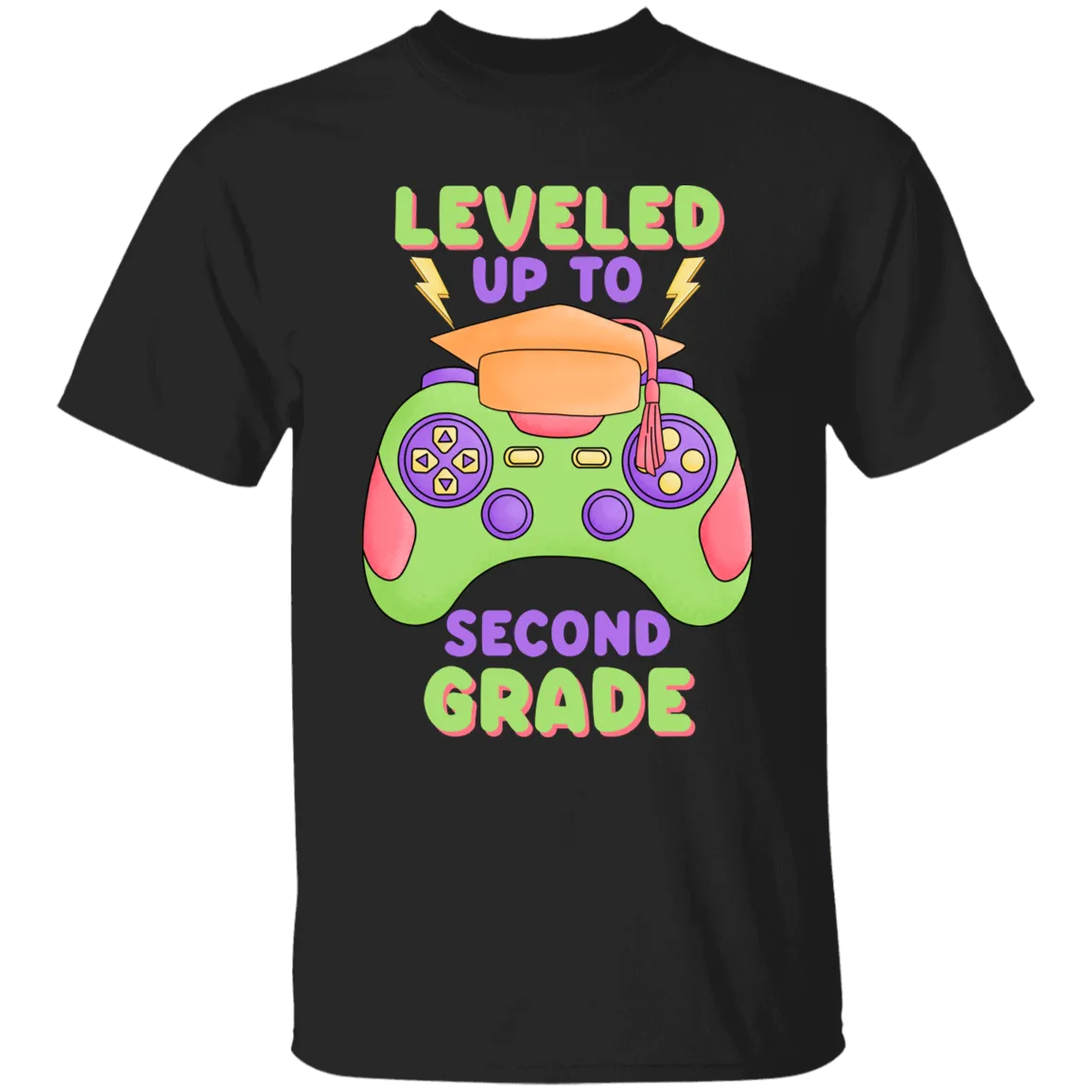 Level Up To Second Grade Youth Cotton T-Shirt