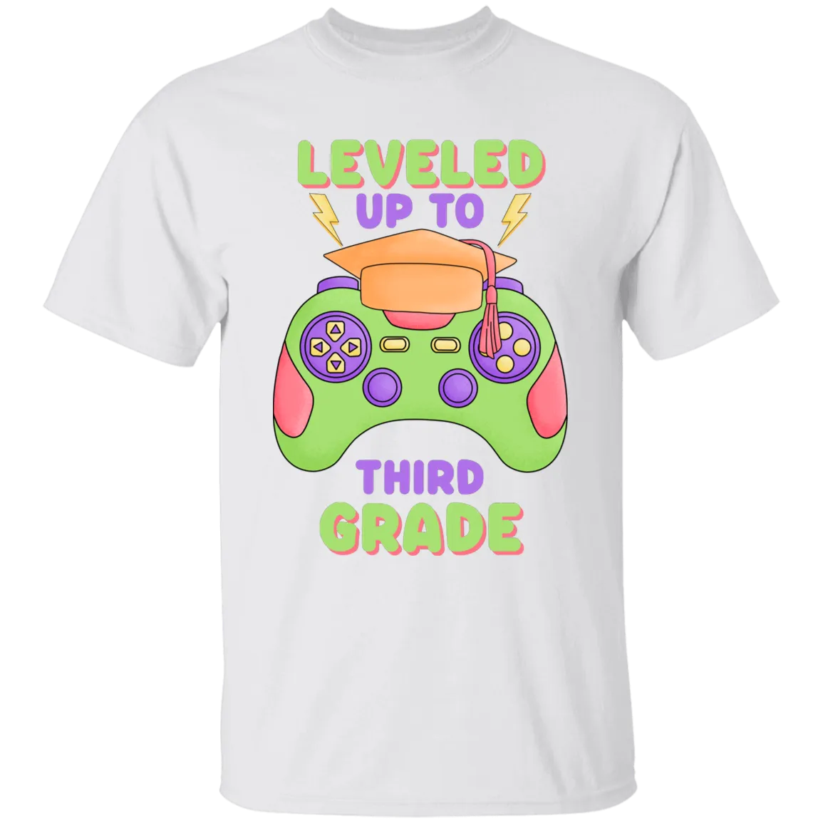 Level Up To Third Grade Youth Cotton T-Shirt