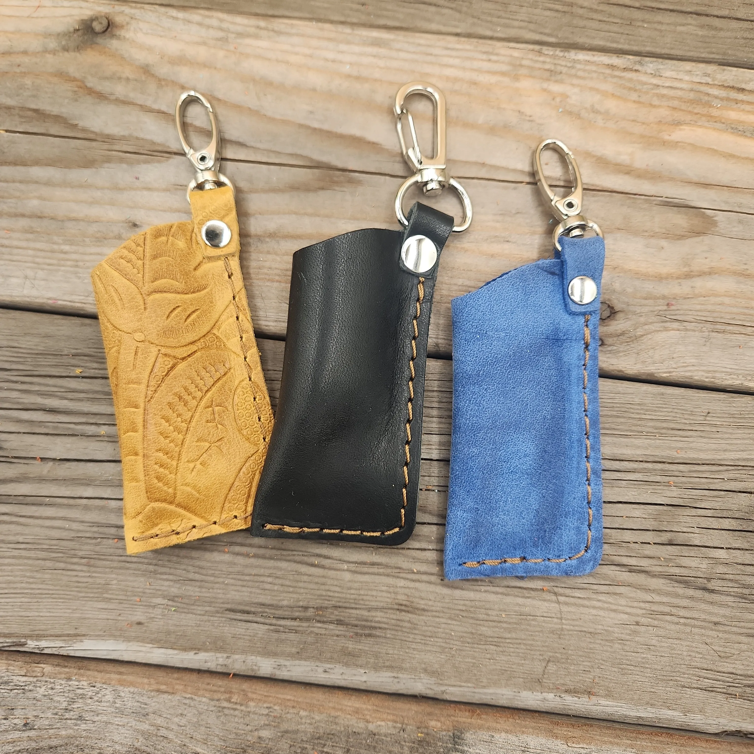 Lg Leather Chapstick Case