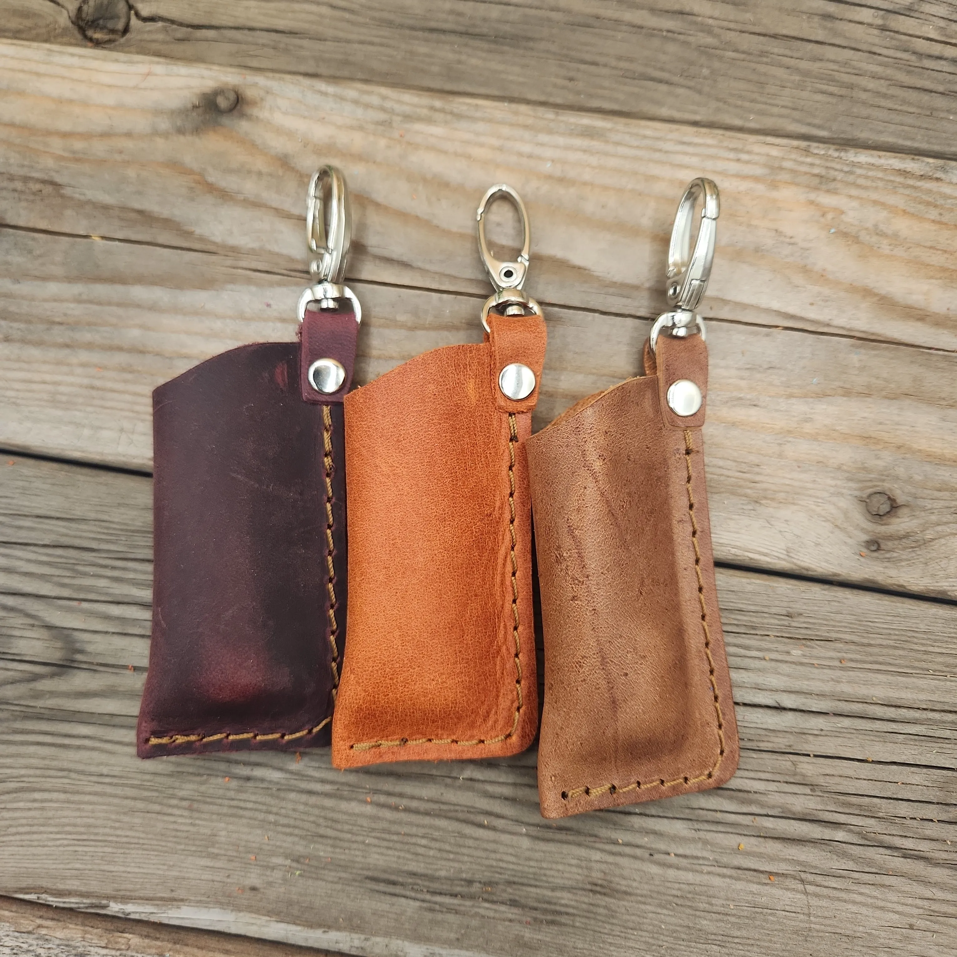 Lg Leather Chapstick Case