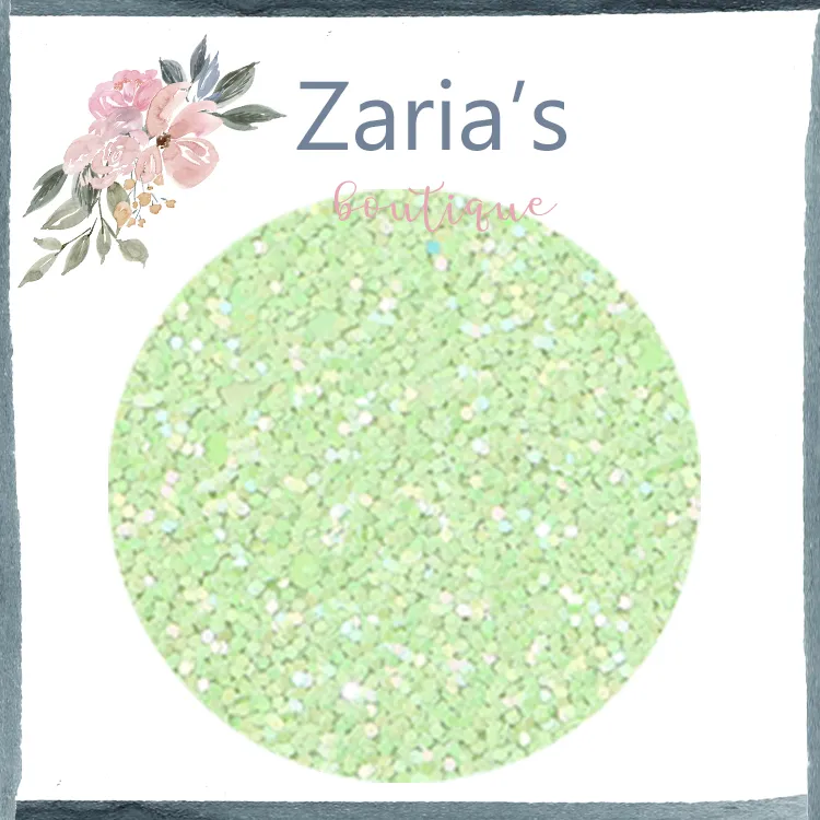 Lime Green ~ Chunky Glitter Faux Leather Fabric Sheets