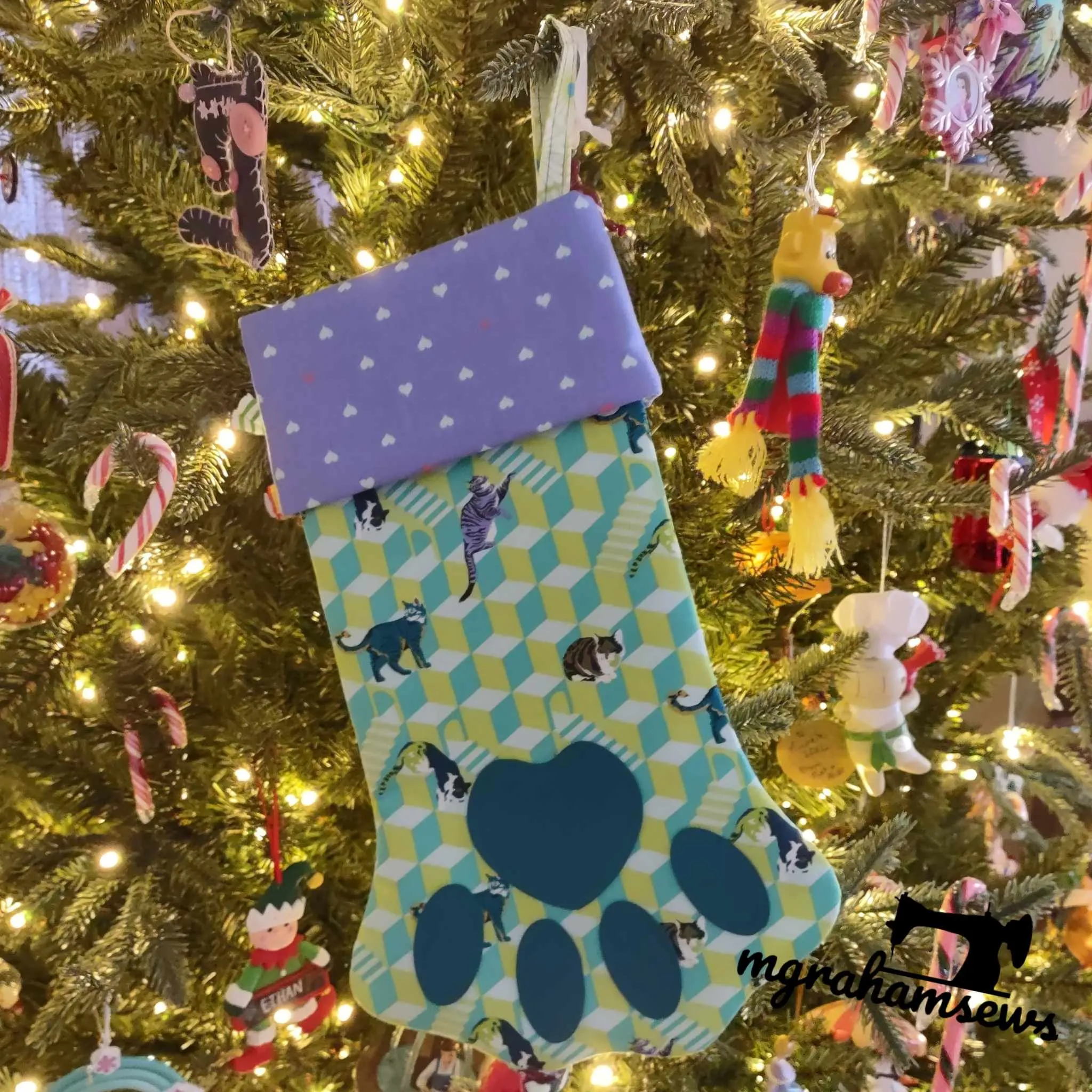 Lincoln Stocking Pattern - PDF Download