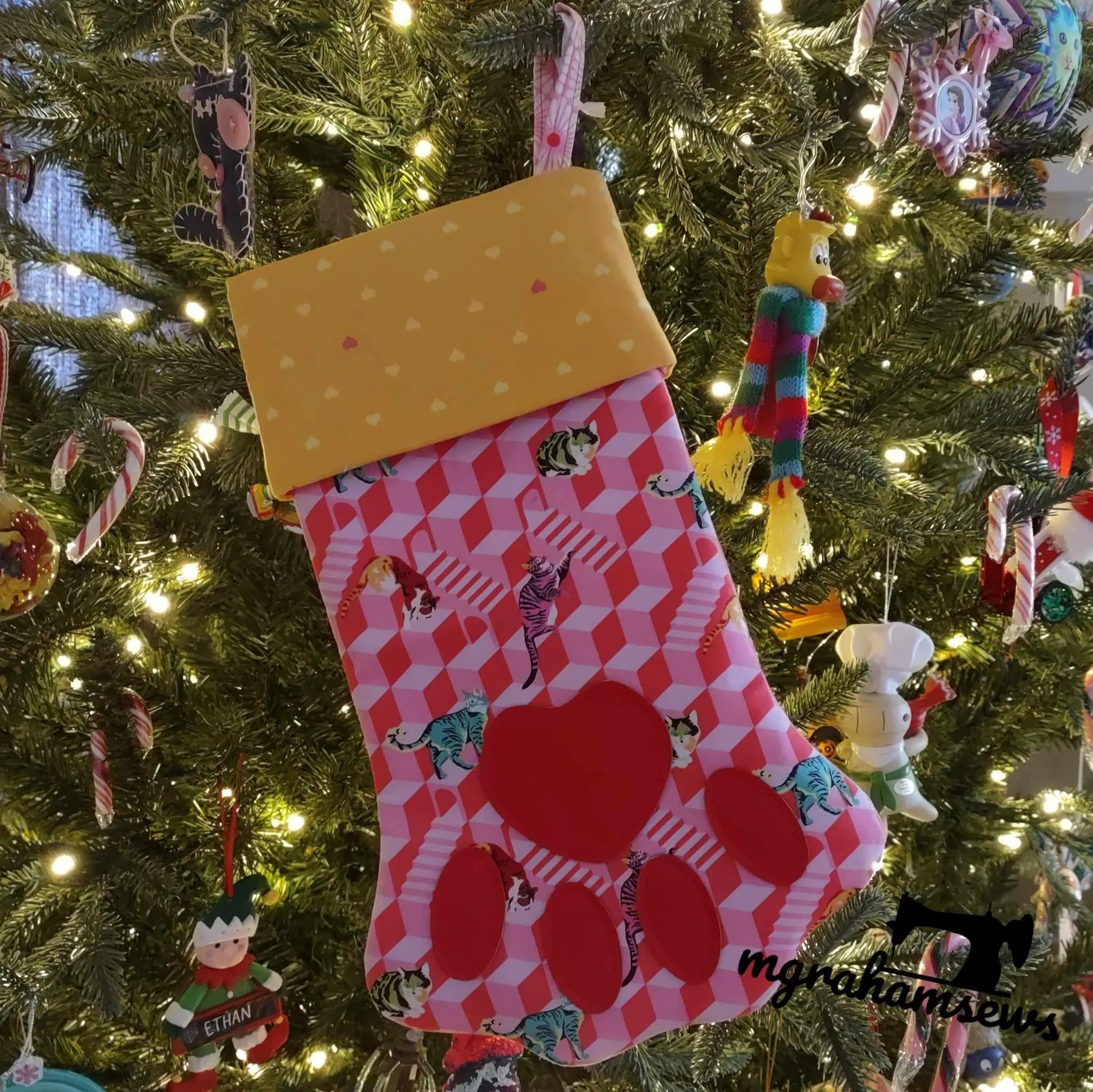 Lincoln Stocking Pattern - PDF Download