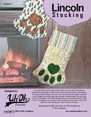 Lincoln Stocking Pattern - PDF Download
