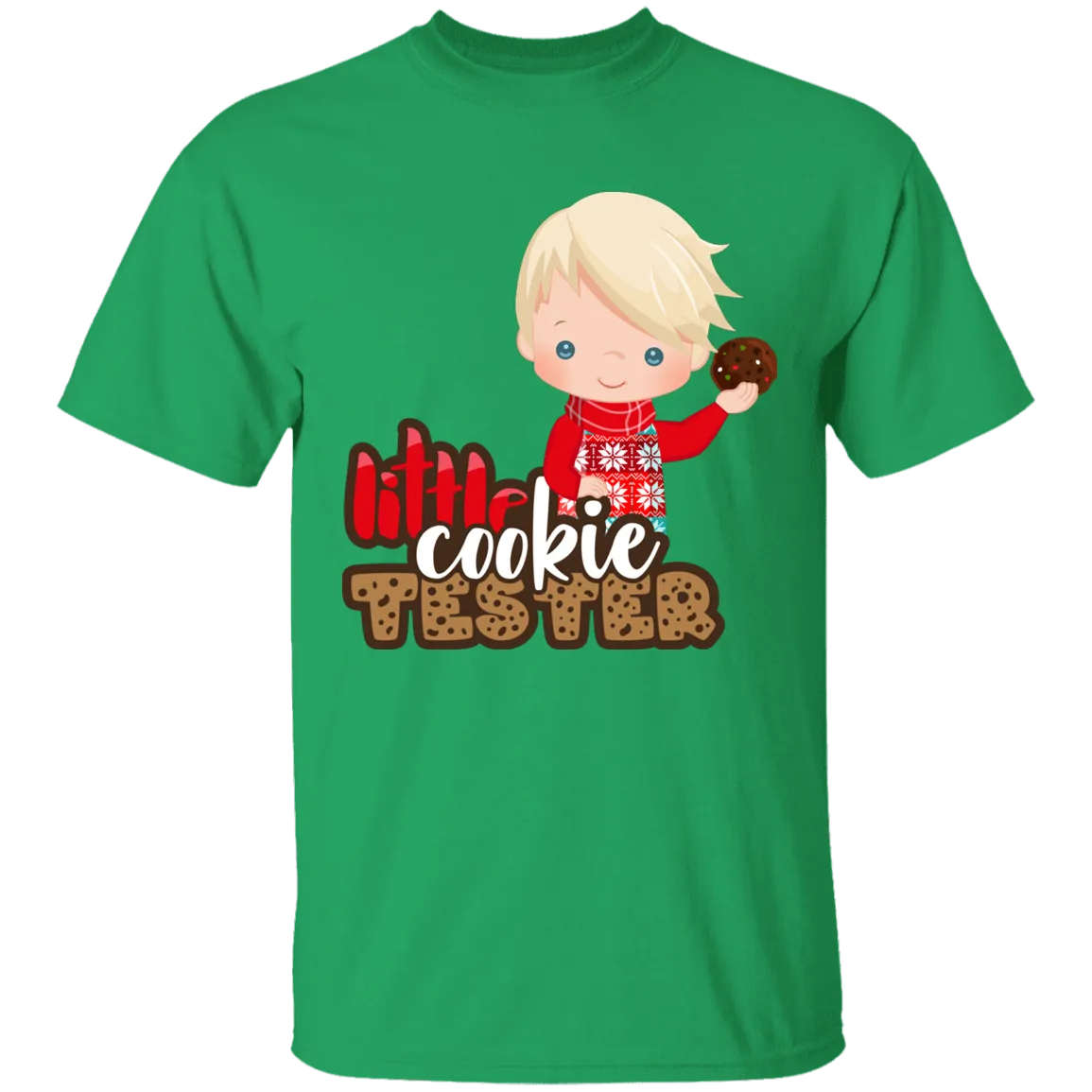 Little Cookie Test Blonde Boy 100% Cotton T-Shirt