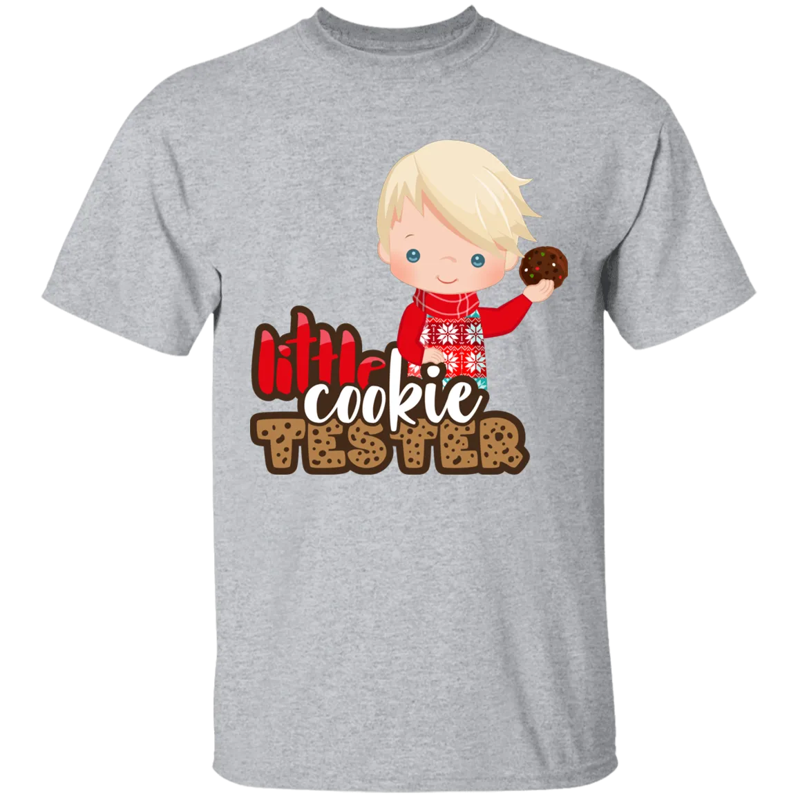 Little Cookie Test Blonde Boy 100% Cotton T-Shirt