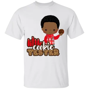 Little Cookie Tester African American Boy100% Cotton T-Shirt