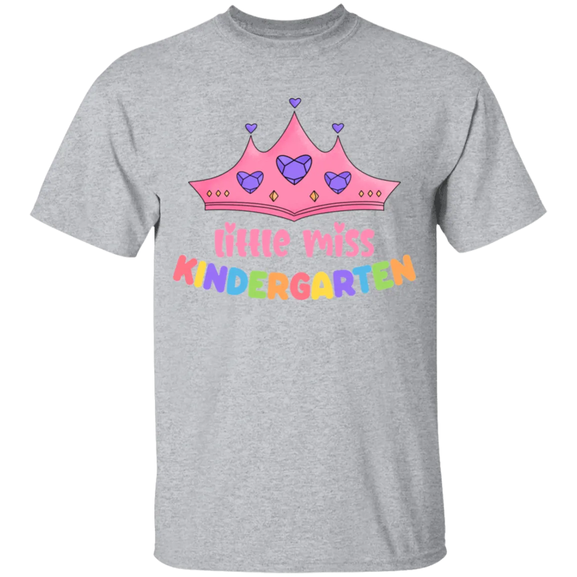Little Miss Kindergarten Princess Youth Cotton T-Shirt