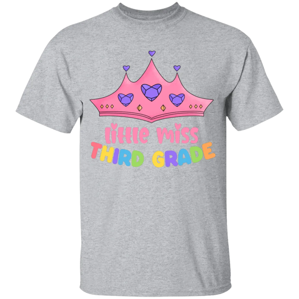 Little Miss Third Grade Youth  Cotton T-Shirt