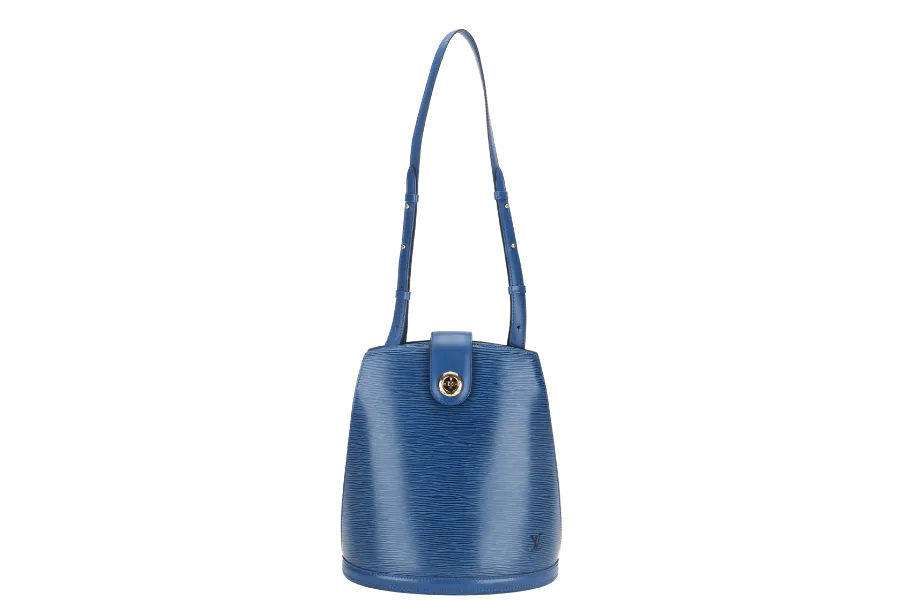 LOUIS VUITTON CLUNY SHOULDER BAG BLUE EPI LEATHER (M52255) GOLD HARDWARE NO DUST COVER