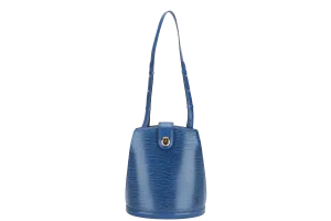 LOUIS VUITTON CLUNY SHOULDER BAG BLUE EPI LEATHER (M52255) GOLD HARDWARE NO DUST COVER