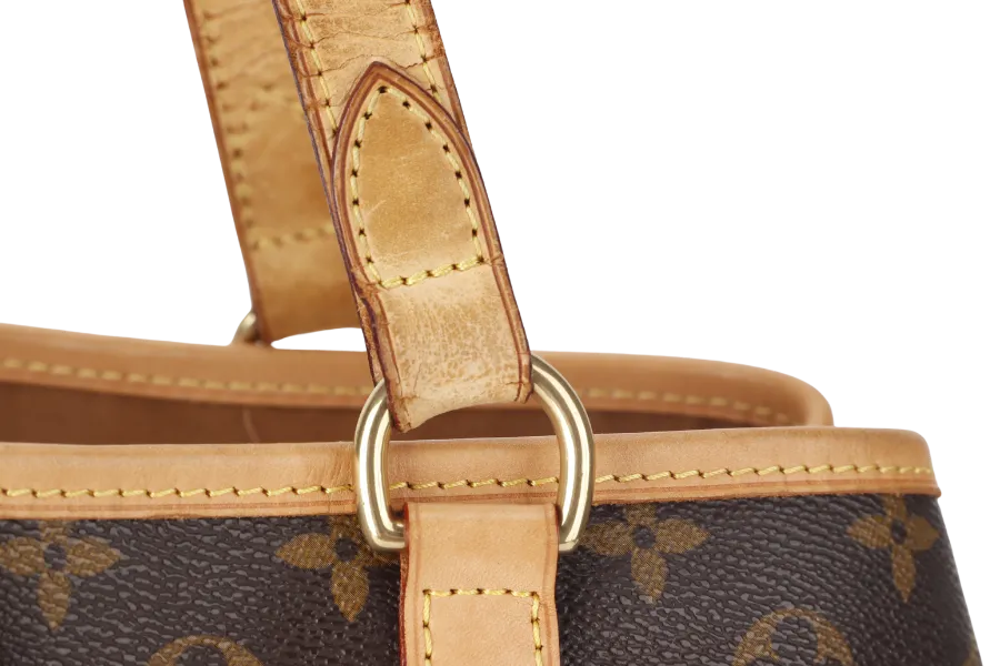LOUIS VUITTON M51154 BATIGNOLLES TOTE BAG MONOGRAM CANVAS GOLD HARDWARE WITH DUST COVER