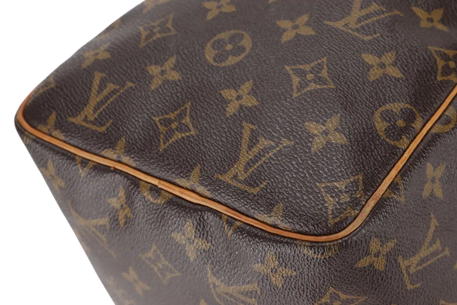 LOUIS VUITTON SPEEDY 30 MONOGRAM CANVAS GOLD HARDWARE WITH PADLOCK, NO KEYS & DUST COVER